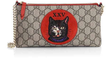 gucci garden bag cat|gucci mystic cat wallet.